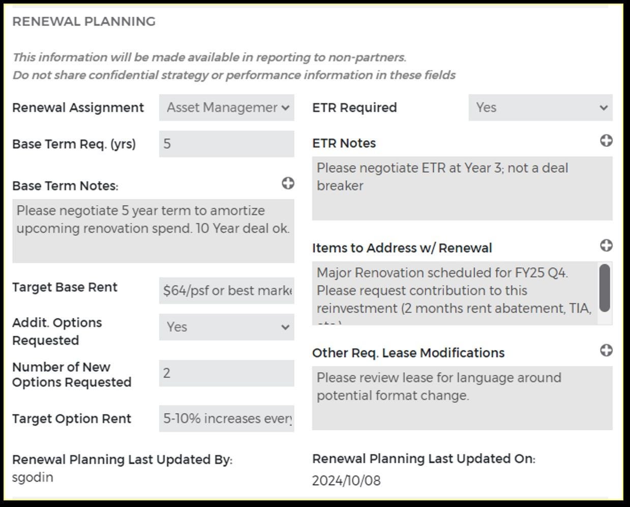 Atlas Renewal Planning